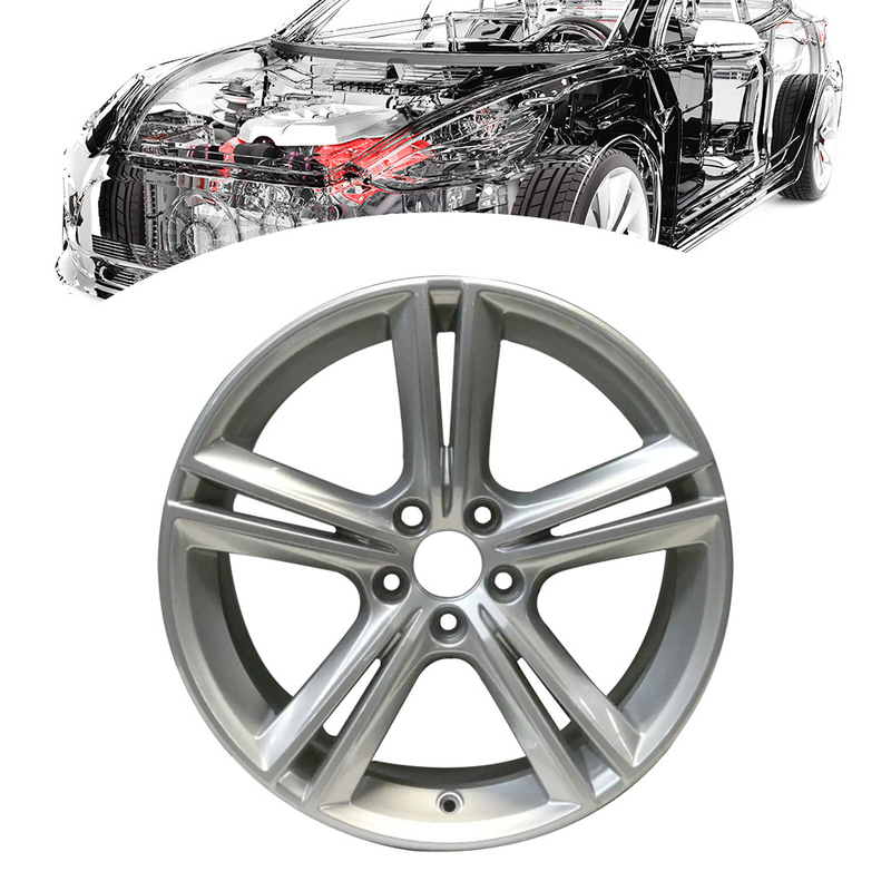 Womala 18 pouces 5-double Spoke roue en alliage d'argent 31434951 pour 2019-2021 S90