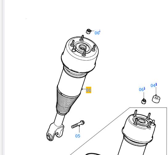 L'air avant et le support pour Jaguar C2C41339